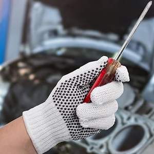 Guantes de Piel de Vaca Unisex, Guantes de Trabajo de Cuero Puro para Conductor - Product Image 5