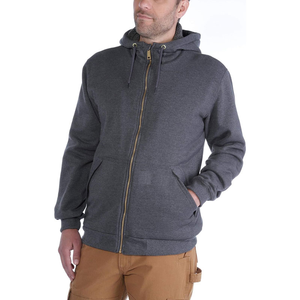Sweat à capuche zippé personnalisé de haute qualité pour homme, style streetwear hiver, avec poches, en polaire anti-rétrécissement 360g, teint uni, logo personnalisé - Product Image 4