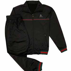 Track Suits Custom <b>Jacket</b> Jogger Sets with Printing Embroidery Wholesale Unisex Sweatsuit Loose Ribbed Tracksuit for <b>Men</b> - Product Image 1