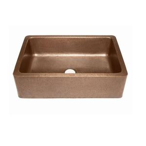 Delantal delantero de lujo con diseño martillado envejecido de alta calidad, fregadero de cocina de cobre de granja, fabricante directo, lavabo de Metal para Cocina - Product Image 2
