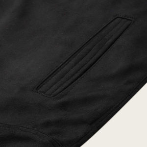 <b>Men</b> Fashionable Biker <b>Suede</b> <b>Jacket</b> Stand Collar Latest Fashion Design Customizable Logo Premium Leather Outerwear - Product Image 3