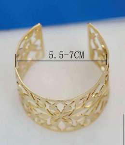 Bracelet en laiton Bracelets de manchette d'ouverture personnalisés Design à la mode Articles de fête Bracelet en laiton à bas prix - Product Image 5