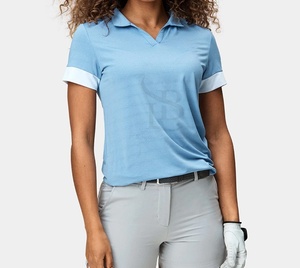 ผ้าคอโปโลสีขาวพรีเมี่ยมสีดำทนทานป้องกันรังสียูวีและ2025กันความชื้นแบบกำหนดโลโก้/ดีไซน์แบบเอง - Product Image 1