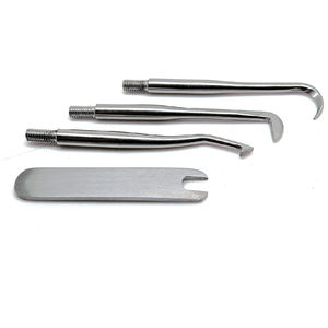 Ensemble de dissolvant de pont de prothèse 7 pièces jointes Pakistan motif couronne dissolvant acier de qualité médicale manuel dentaire chirurgical - Product Image 3