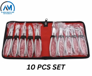 10-Piece German Stainless Steel <b>Dental</b> Surgical Instruments Set Manual Power Source Extraction Forceps - Product Image 2