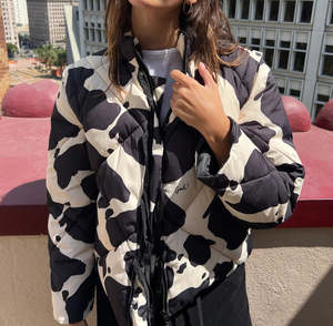 Blouson bomber matelassé personnalisé à col montant pour l'hiver |   Toile imperméable et respirante |   Service OEM finalisé - Product Image 2