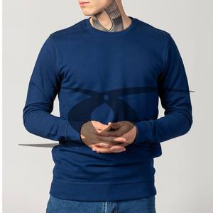 Jersey liso de cuello redondo personalizado completo de primavera, sudadera térmica, jersey de cuello redondo, sudaderas en blanco, logotipo personalizado - Product Image 4