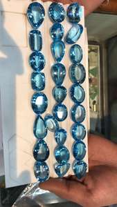 Topacio Azul Natural de 10-20 Quilates, Piedras Preciosas Sueltas Mixtas de Buena Calidad, Certificadas por Terceros para la Fabricación de Joyas - Product Image 2