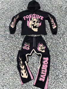 Trajes Deportivos Casuales de Invierno para Hombre al por Mayor OEM, Personalizados con Impresión DTF, 100% Algodón, Transpirables, Resistentes al Viento y Ecológicos para Gimnasio - Product Image 4