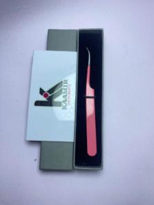 Top Quality Hot Selling Professional Anti-Static Fiber Tip <b>Strong</b> Curved Eyelash Extension Tweezers Set With <b>Box</b> - Product Image 2