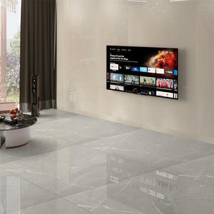 Carreaux muraux en porcelaine émaillée de luxe 80x240cm aspect marbre blanc étincelant avec effet sculpté et poli Carrelage de cuisine TV Backgorund - Product Image 1