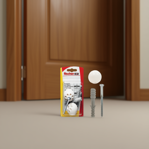 Fischer 504638 Tope de puerta blanco de 30 mm Parcolpi Sa 1N K, juego de 2 piezas - Product Image 3