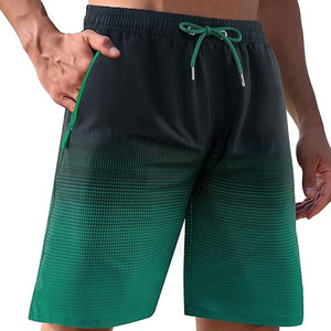 Custom 100% Cotton Casual Drawstring Eco-Friendly Windproof Swim Shorts Board Shorts Quick Dry Men's Swim Trunks with Pockets - Product Image 1