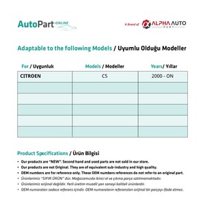 Kit de Reparación de Vidrio de Puerta Delantera Derecha para Citroën C5 WR2211 - Product Image 4