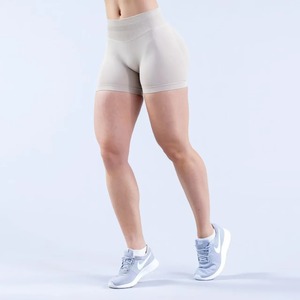 Summer Fashionable & Sexy High Waisted Yoga Shorts Solid Color Fitness Running Pants with Lace Decoration Elastic Waist Overalls - Product Image 4