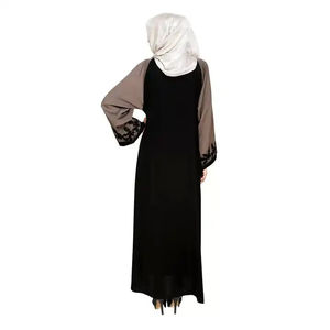 Hiyab Informal de Color Sólido para Mujeres Musulmanas, Talla Grande, Diseño Hecho en Pakistán 2026, Abaya de Cuello Alto, Corte Holgado, la Mejor Calidad, Servicio OEM - Product Image 3