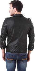 Veste en cuir confortable et chaude pour homme 2026 – Manteau d'hiver personnalisé de haute qualité avec col montant – Vente en gros de vestes pour hommes - Product Image 4