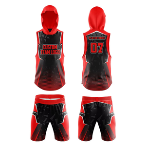 Uniformes de football américain 7v7 2026 sans manches, sweats à capuche sublimés, uniformes de football américain personnalisés avec logo, respirants, à séchage rapide, évacuant l'humidité, pour adultes - Product Image 1