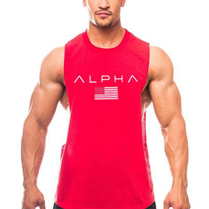 Camiseta sin mangas deportiva para hombre al por mayor, chaleco deportivo personalizado para hombre, camiseta sin mangas negra para correr - Product Image 4