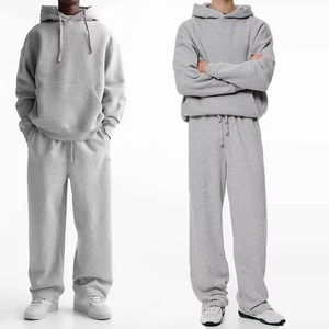 Conjunto Deportivo de Invierno Unisex para Hombre, Pantalones Deportivos, Sudadera con Capucha Extra Grande, 100% Algodón, Impresión Personalizada - Product Image 4