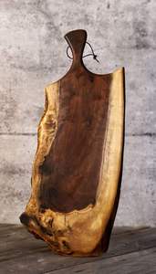 Planche à découper en bois naturel de qualité supérieure Rectangle bloc à découper en bambou avec poignée solide Durable cuisine essentielle - Product Image 2