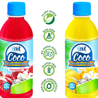 100% Eau de coco pure 300ml Boisson en conserve avec saveur de jus de mangue-Vente en gros de boissons gazeuses-OEM de marque privée