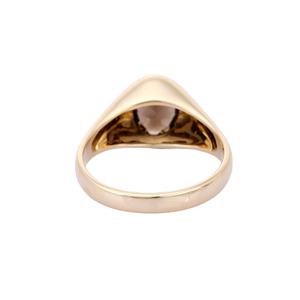 Handmade Natural Oval Smoky Topaz <b>Men</b> <b>Ring</b> 14K Solid Yellow Gold Gemstone <b>Rings</b> Fine Jewelry Anniversary Gift <b>for</b> <b>Men</b> - Product Image 4