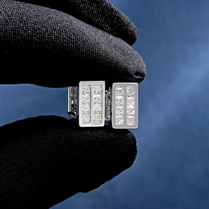 Urban Bling Iced Out Moissanite <b>Earrings</b> - Product Image 4