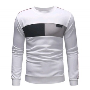 T-shirts à manches longues en coton Spandex respirant O cou rond de haute qualité grande taille surdimensionné vêtements d'extérieur décontractés en gros bas prix - Product Image 5