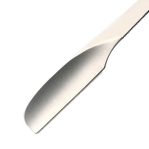 Navaja de Afeitar Profesional para Hombre, de Acero Inoxidable Antiácido de Alta Calidad, con Mango y Hoja Plateados y Negros, de un Solo Filo - Product Image 6