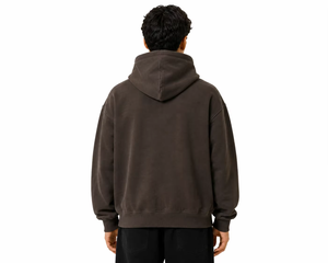 Custom Oversized <b>Hoodie</b> with Puff Print Logo | OEM Heavyweight Streetwear Pullover <b>Hoodie</b> for Men - Product Image 3