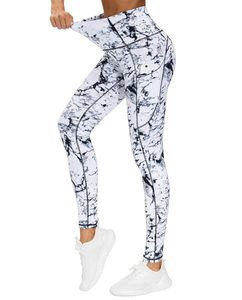 <b>Thick</b> High Waist Yoga Pants with Pockets, Tummy Control Workout Running Yoga <b>Leggings</b> for Women Best for Yoga and Workout - Product Image 3