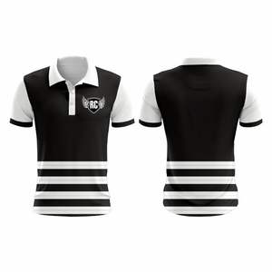 Usine directe en gros personnalisé all-Over Sublimation impression Golf pour hommes pour Polo 100% Polyester Spandex Jersey - Product Image 4