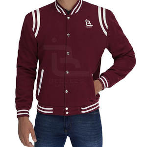 Vestes Varsity d'hiver pour hommes personnalisées respirantes col montant avant logo nouveauté vente en gros - Product Image 2