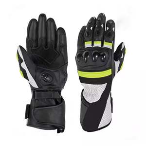 Fabricantes directos de fábrica Estilos personalizados de calidad profesional y Material de cuero puro Guantes de moto totalmente personalizables - Product Image 1