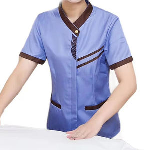 Fabricación profesional Transpirable Secado rápido Restaurante Uniforme Alta calidad Manga corta Chef Cocina Uniforme Bajo MOQ - Product Image 4