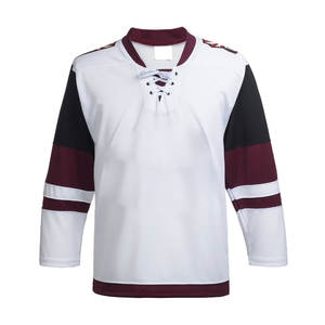 Créez votre propre maillot de hockey sur glace personnalisé avec un nom d'équipe, des couleurs personnalisées, un tissu respirant imprimé, un motif uni et un design personnalisé - Product Image 1