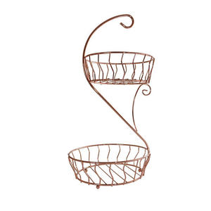 Gold Plated Iron Wire Metal Fruit <b>Basket</b> Low Price Table Decoration <b>Basket</b> for <b>Food</b> for Fruit Display - Product Image 6