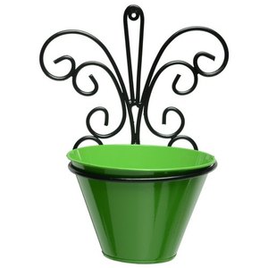Pot de suspension de jardinière en métal le plus vendu Porte-pot de fleur de jardin Balcon monté sur support en pot à bas prix - Product Image 4