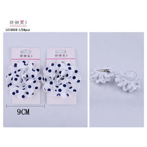 FLOR CON GOMA/CLIP24u/c Pinces à cheveux - Product Image 1