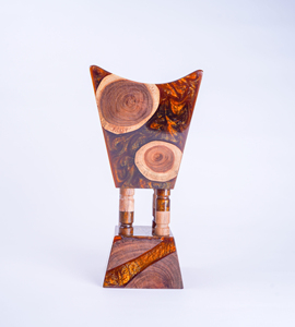 Quemador de incienso Bakhoor acrílico recién llegado, quemador Madhkan de diseño único con resina epoxi y diseño único de madera - Product Image 2