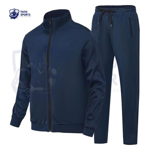 Ensemble de survêtement pour homme, tendance, de haute qualité, meilleur fournisseur, nouvelle arrivée, confortable, mince, col montant, veste zippée intégrale, pantalon assorti - Product Image 1