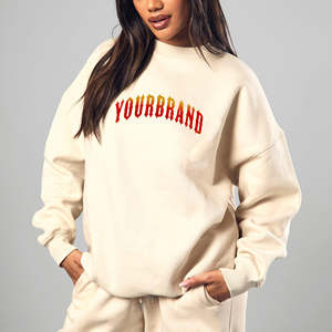 Sudadera Oversize para Mujer, Estilo Urbano, con Capucha, Holgada, Manga Larga, de Forro Polar, Cálida para Otoño, con Abertura Frontal - Product Image 4