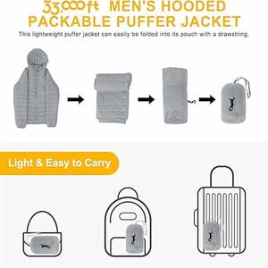 High Quality <b>Men's</b> <b>Winter</b> Oversized Thick Warm Puff <b>Men's</b> Custom Logo Bubble <b>Clothes</b> <b>Men</b> Puffer - Product Image 5