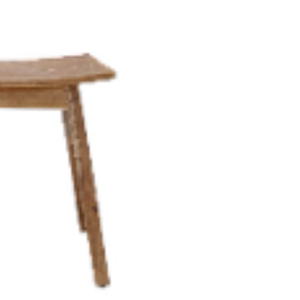 Banco Pequeño de Madera de Teca de Estilo Moderno, Diseño Minimalista para Decoración de Dormitorio o Apartamento, Muebles de Japón - Product Image 6