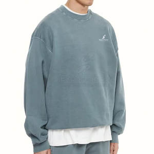 เสื้อสเวตเชิ้ตวินเทจเบสิกส์ลายฟอกสี ทรงหลวม สวมใส่สบาย เนื้อผ้านุ่มพรีเมียม เหมาะสำหรับใส่เที่ยวลำลอง - Product Image 4