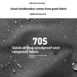 Chaqueta de concha suave Unisex Otoño Invierno sólido impermeable soporte al aire libre ecológico grueso tejido técnica estampado cremallera correr - Product Image 3