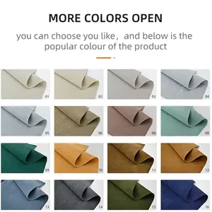 Material Microfiber Suede Leather Stock For Shoes Bags Car 100% Pu Leather Woven Sofa Upholstery Fabric Towel For Car Seat 1.3mm