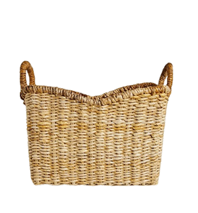 Stockage populaire indien fabriqué à la main sur mesure panier de rangement en rotin arrondi avec poignée paniers de rangement multifonctionnels - Product Image 6