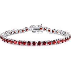 FANCIME da donna in argento Sterling bracciale da Tennis gioielli raffinati con pietra portafortuna per matrimonio da sposa regalo di compleanno - Product Image 4
